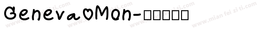 Geneva Mon字体转换